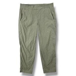 Mondetta Outdoor Project Pants Womens Large Green Hiking Zip Pockets Drawstring‎